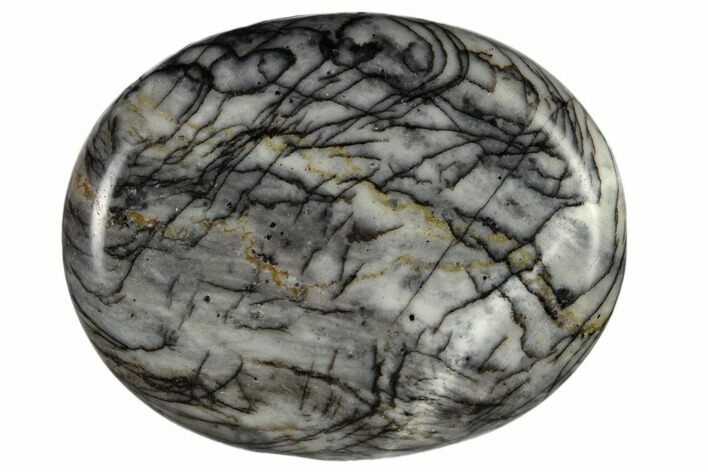 1.8" Polished Zebra Jasper Worry Stones - Photo 1